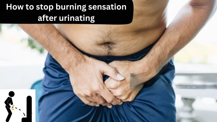 how to stop burning sensation after urinating